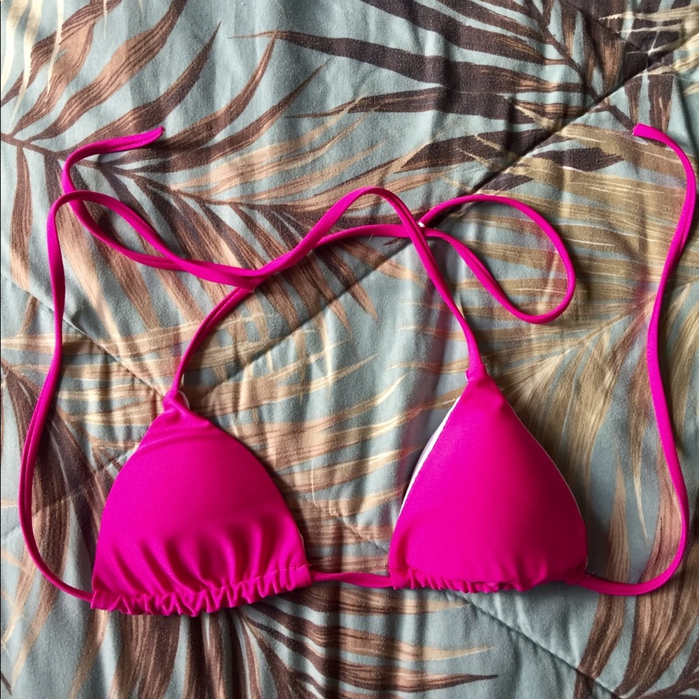 ZAFUL hot pink bikini top